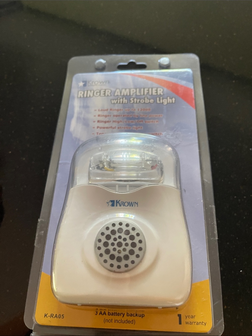 White Ringer Amplifier with Strobe Light